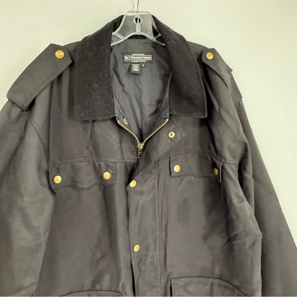 J Peterman Company Utility Jacket Mens Size L Zip/snap Nylon Raincoat Nylon - Picture 5 of 10